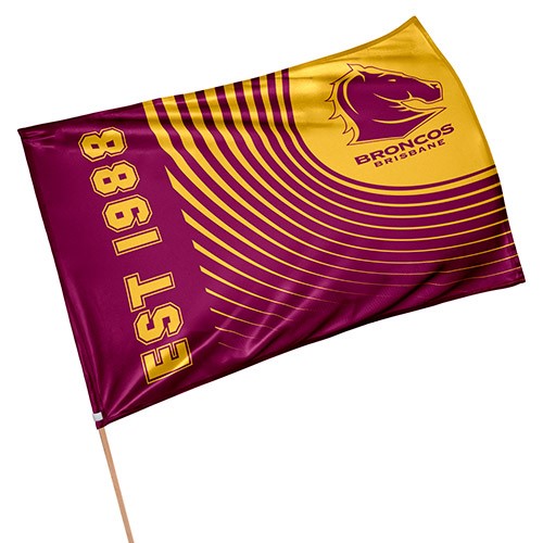 NRL Brisbane Broncos - Game Day Flag - 90cm x 60cm