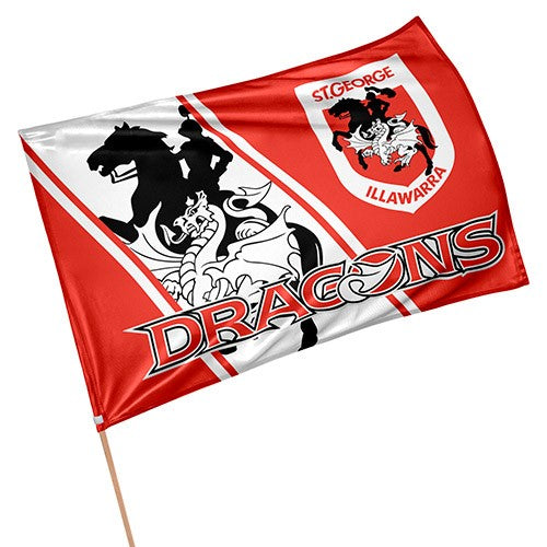 NRL St George Illawarra Dragons - Game Day Flag - 90cm x 60cm