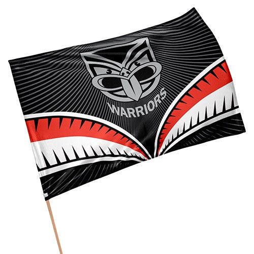 NRL New Zealand Warriors - Game Day Flag - 90cm x 60cm - Retro Logo