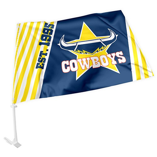 NRL North Queensland Cowboys - Car Flag - 49cm x 30cm