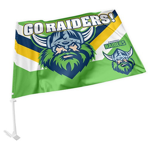 NRL Canberra Raiders - Car Flag - 49cm x 30cm