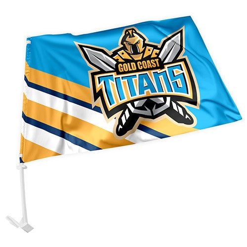 NRL Gold Coast Titans - Car Flag - 49cm x 30cm