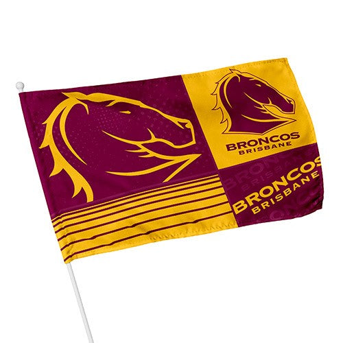 NRL Brisbane Broncos - Kids Flag - 48cm x 30cm