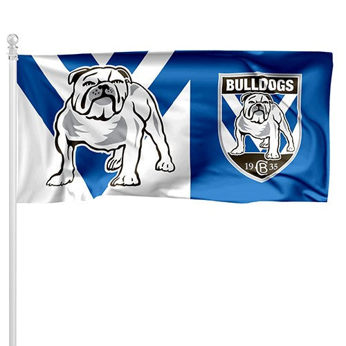 NRL Canterbury Bankstown Bulldogs - Large Flag Pole Style - 180cm x 90cm (Pole not included)