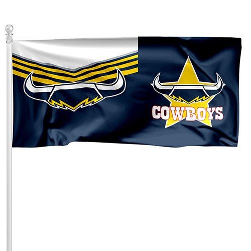 NRL North Queensland Cowboys - Large Flag Pole Style - 180cm x 90cm (Pole not included)