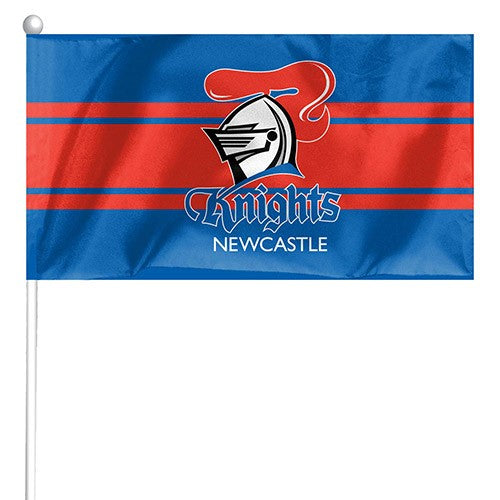 NRL Newcastle Knights - Set of 2 Mini Flags - 24.5cm x 12.4cm