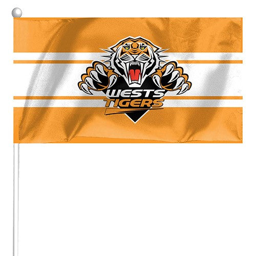 NRL Wests Tigers - Set of 2 Mini Flags - 24.5cm x 12.4cm