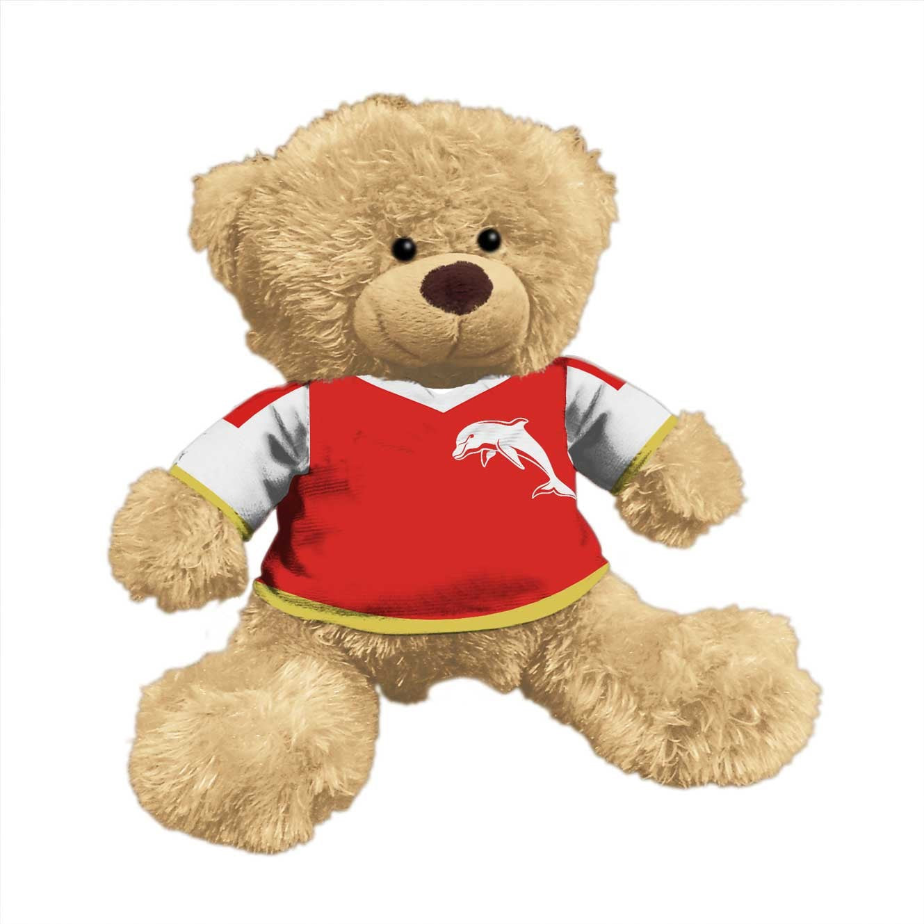 NRL Redcliffe Dolphins Plush Teddy Bear 7" - Sublimated Team Jersey