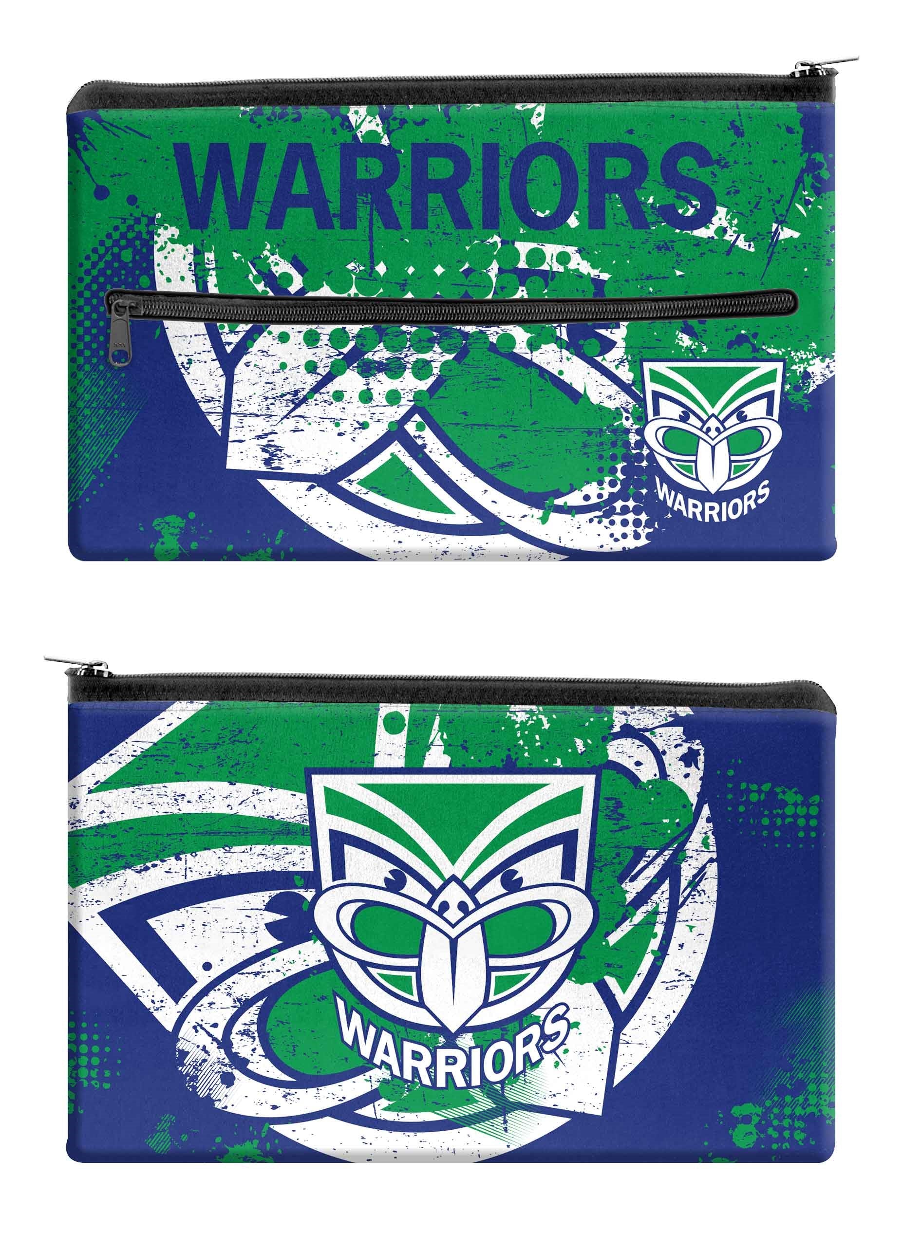 NRL New Zealand Warriors Pencil Case - Large Neoprene 33cm x 21cm